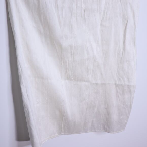 JULIA AMORY NWT Dupioni Silk Halter Dress Ivory Knee Length Tie Neck Women's XS - Picture 7 of 9